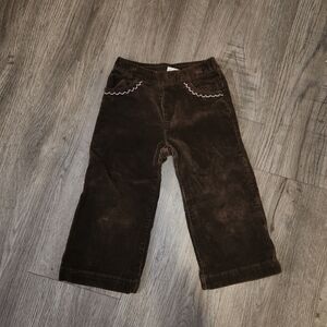 Janie and Jack Dark Brown Corduroy Pants | 18-24 Months